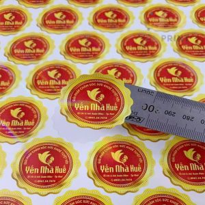 Tem yến sào cán bóng