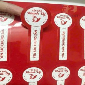 Tem nắp bảo hành hũ yến