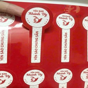 Tem nắp bảo hành hũ yến